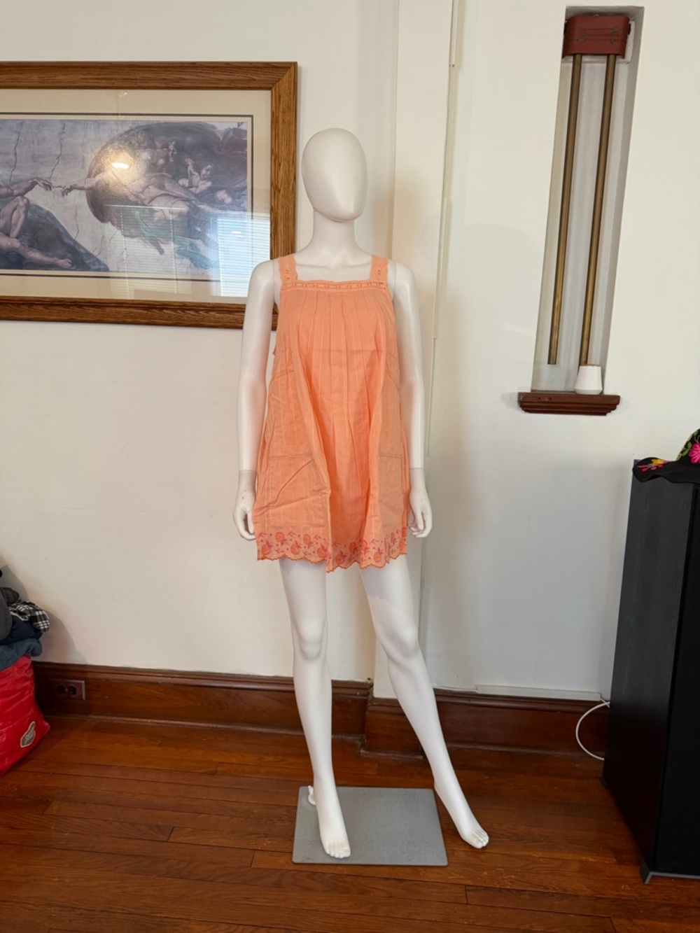 NWT Free people latecia embroidered mini dress S